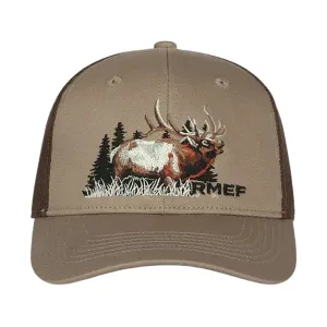 RMEF Men's Bull Hat Tan One Size Fits Most