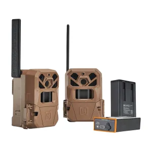 Moultrie Edge 2 Cellular Trail Camera 2PK with Power Mag + Lithium Batteries