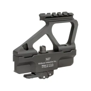 Midwest Industries Gen 2 QD Picatinny Scope Mount AK-47, AK-74 Side Mount Rear Bias Matte Black