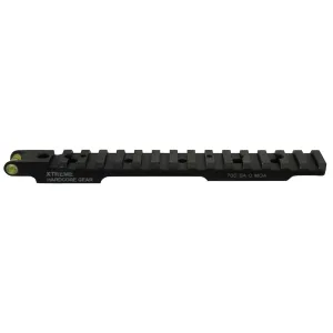 Precision Hardcore Gear Tru Level 1-Piece Picatinny Scope Base Remington 700 Short Action with Integral Bubble Level Matte Black