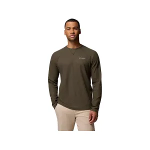 Columbia Men's Pitchstone Knit Crew Sweatshirt Greenscape Heather 2XL