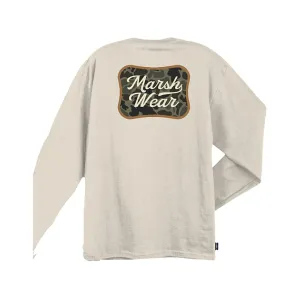 Marsh Wear Men's Roadside Long Sleeve Shirt Vintage White Medium