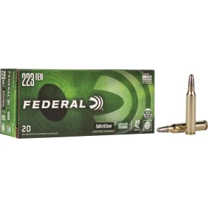 Federal Premium BallistiClean 223 Remington Ammo 42 Grain Frangible Round Nose Lead Free Box of 20