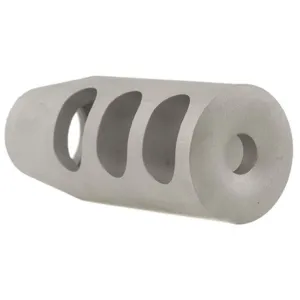 Holland's Quick Discharge Muzzle Brake 5/8"-28 Thread .650"-.750" Barrel Tapered Stainless Steel