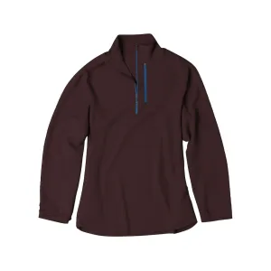 Orvis Men's Horseshoe Hills Quarter Zip Shirt Raisin XL