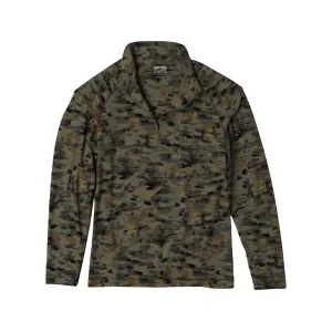 Orvis Men's Dricast Quarter Zip Shirt Inky River Bed Large