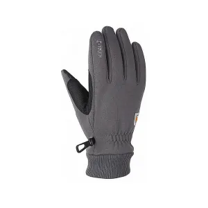 Carhartt Men's Wind Fighter Thermal-Lined Fleece Knit Cuff Gloves Carbon Heather Large