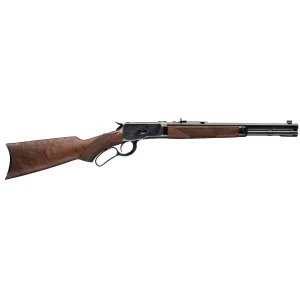 Winchester Model 1892 Deluxe Trapper Lever Action Rifle 44 Remington Magnum 16" Blued Barrel Case Hardened Frame Wood Field Stock