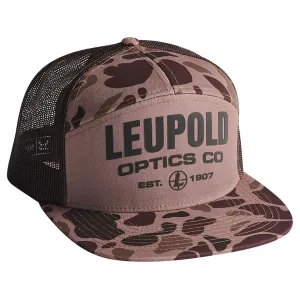 Leupold Men's 7 Panel Trucker Hat Bark Duck Camo One Size Fits Most