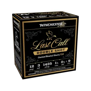 Winchester Last Call Double Shot 12 Gauge Ammo 3" #2-1/2 and #9 Steel and Tungsten Shot 1-1/4 oz Box of 25