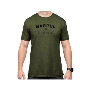 Magpul Men's Go Bang Parts CVC Short Sleeve Crew Neck T Shirt Olive Drab Heather 2XL