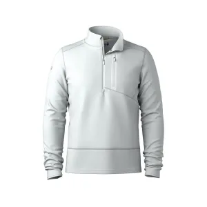 Smartwool Men's Active Fleece Wind Quarter Zip Shirt Storm Gray 2XL
