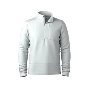 Smartwool Men's Active Fleece Wind Quarter Zip Shirt Storm Gray Large