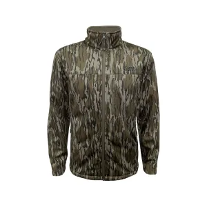 MidwayUSA Men's Full Season Softshell Jacket Mossy Oak Original Bottomland Medium