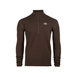 First Lite Men's Kiln Quarter Zip Base Layer Shirt Terra Large
