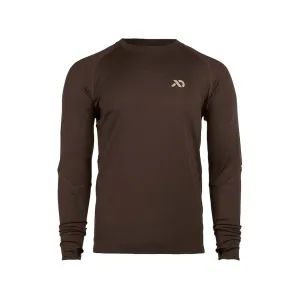 First Lite Men's Wick Long Sleeve Base Layer Shirt Terra Large