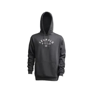 Leupold Men's Distressed Badge Hoodie Gunmetal Large