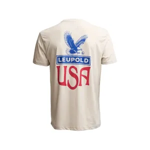 Leupold Men's Eagle Badge Short Sleeve T Shirt Sand Medium