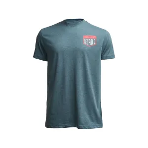 Leupold Men's Riflescopes Badge Short Sleeve T Shirt Indigo XL