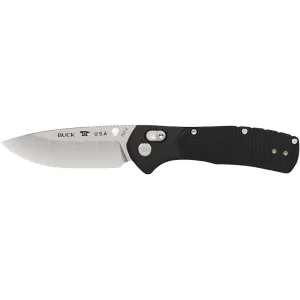 Buck Knives 791 Range Pro Pocket Knife 3.375" Drop Point 154CM Satin Blade Glass FIlled Nylon Handle Black