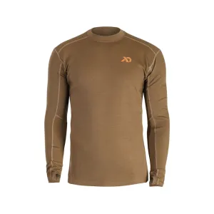 First Lite Men's Kiln Long Sleeve Base Layer Shirt Dry Earth Large