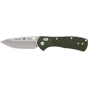 Buck Knives 790 Mini Range Pro Pocket Knife 2.625" Drop Point 154CM Satin Blade Polymer Handle Green
