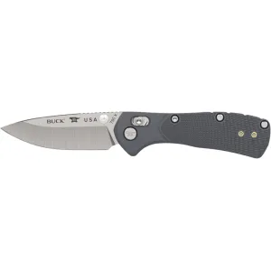 Buck Knives 790 Mini Range Pro Pocket Knife 2.625" Drop Point 154CM Satin Blade Polymer Handle Gray