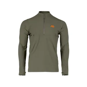 First Lite Men's Trace Quarter Zip Shirt Conifer 2XL