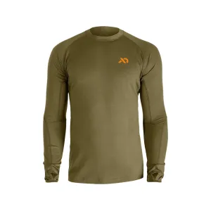 First Lite Men's Wick Long Sleeve Base Layer Shirt Conifer Large