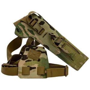 Cole-Tac Varmint Wrangler Chest Holster Right Hand Browning Buck Mark, Ruger Mark I, II, III, IV, S&W M&P Rimfire Nylon Multicam