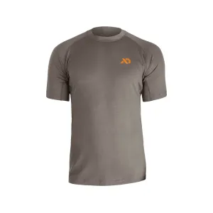 First Lite Men's Wick Short Sleeve Base Layer Shirt Walnut Large
