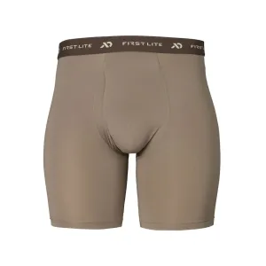 First Lite Men's Yuma Boxer Briefs Walnut 2XL