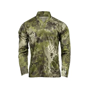 Kryptek Men's Dallol Long Sleeve Rugby Shirt Altitude Medium