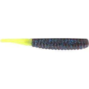 Z-Man Trout Trick Thick Trick 3.75" Worm Plum/Chartreuse Tail