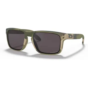 Oakley Men's SI Holbrook Polarized Sunglasses Multicam Frame Prizm Gray Lens