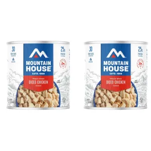 Mountain House Diced Chicken Freeze Dried Food #10 Can 2PK