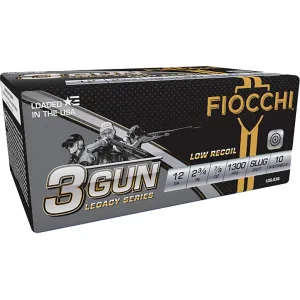 Fiocchi 3-Gun 12 Gauge Rifled Slug 2-3/4" 7/8oz Case of 250 (25 Boxes of 10)