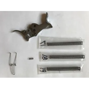 Power Custom Half Cock Bisley Hammer and Trigger Kit for Ruger 22 and 32 Caliber Single Six Stainless Steel
