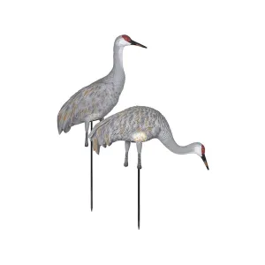 GHG Pro-Grade Sandhill Crane Feeder Pair Fullbody Decoy 2PK