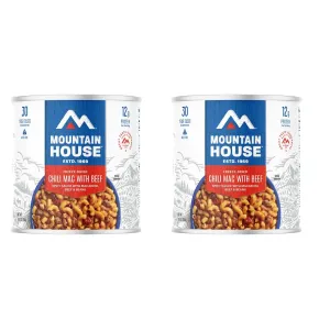 Mountain House Chili Mac with Beef Freeze Dried Food #10 Can 2PK