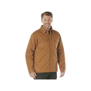 Rothco Men's Diamond Quilted Jacket Work Brown Large