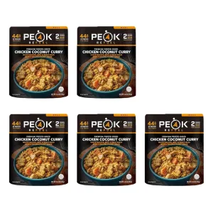 Peak Refuel Chicken Coconut Curry Freeze Dried Food 5PK