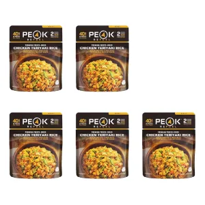 Peak Refuel Chicken Teriyaki & Rice Freeze Dried Food 5PK