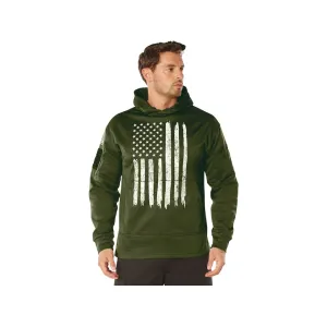 Rothco Men's Concealed Carry Flag Hoodie Olive Drab 2XL