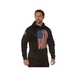 Rothco Men's Concealed Carry Flag Hoodie Red/White/Blue XL