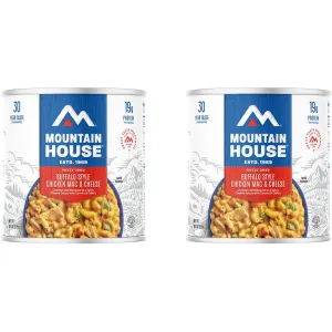 Mountain House Buffalo Style Chicken Mac & Cheese Freeze Dried Food #10 Can 2PK
