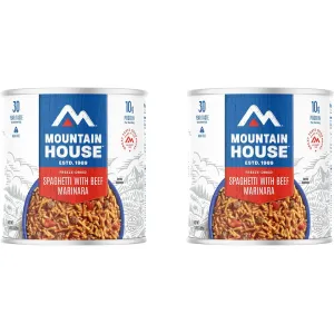 Mountain House Classic Spaghetti with Beef Marinara Freeze Dried Food #10 Can 2PK