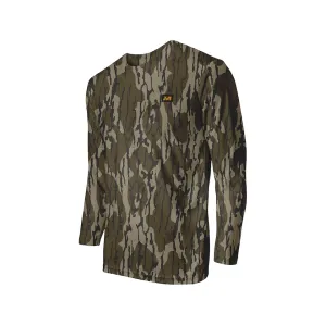 Muddy Outdoors Men's DV8 Ambush Lightweight Long Sleeve Shirt Mossy Oak Bottomland Medium