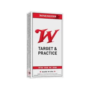 Winchester USA White Box 357 Sig Ammo 125 Grain Full Metal Jacket Case of 500 (10 Boxes of 50)