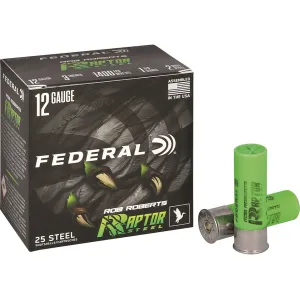 Federal Rob Roberts Raptor Waterfowl 12 Gauge Ammo 3" #2 Steel Shot 1-3/8 oz Case of 250 (10 Boxes of 25)